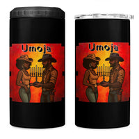 Kwanzaa Umoja Togetherness 4 in 1 Can Cooler Tumbler Cowboy Cowgirl African Heritage Gift - Wonder Print Shop