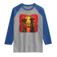 Kwanzaa Umoja Togetherness Raglan Shirt Cowboy Cowgirl African Heritage Gift - Wonder Print Shop