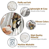 Funny Kwanzaa Cowcat Dance Throw Blanket Festival Of Lights African Heritage Gift - Wonder Print Shop