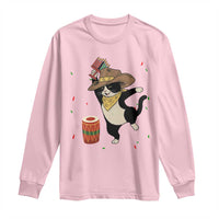 Funny Kwanzaa Cowcat Dance Long Sleeve Shirt Festival Of Lights African Heritage Gift - Wonder Print Shop