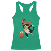 Funny Kwanzaa Cowcat Dance Racerback Tank Top Festival Of Lights African Heritage Gift - Wonder Print Shop