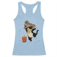 Funny Kwanzaa Cowcat Dance Racerback Tank Top Festival Of Lights African Heritage Gift - Wonder Print Shop