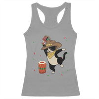Funny Kwanzaa Cowcat Dance Racerback Tank Top Festival Of Lights African Heritage Gift - Wonder Print Shop