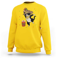 Funny Kwanzaa Cowcat Dance Sweatshirt Festival Of Lights African Heritage Gift - Wonder Print Shop