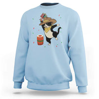 Funny Kwanzaa Cowcat Dance Sweatshirt Festival Of Lights African Heritage Gift - Wonder Print Shop