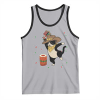 Funny Kwanzaa Cowcat Dance Tank Top Festival Of Lights African Heritage Gift - Wonder Print Shop