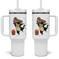 Funny Kwanzaa Cowcat Dance Tumbler With Handle Festival Of Lights African Heritage Gift - Wonder Print Shop