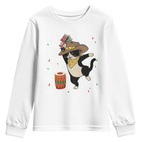 Funny Kwanzaa Cowcat Dance Youth Sweatshirt Festival Of Lights African Heritage Gift - Wonder Print Shop