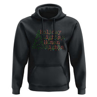 Xmas Holiday Lights And Human Rights Hoodie Equality Supporter Gift - Wonder Print Shop