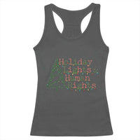 Xmas Holiday Lights And Human Rights Racerback Tank Top Equality Supporter Gift - Wonder Print Shop
