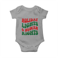 Holiday Lights And Human Rights Baby Onesie Supporter Gift For Civil Rights - Wonder Print Shop