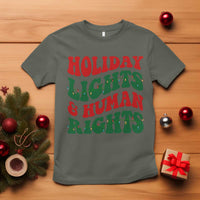 Holiday Lights And Human Rights T Shirt Supporter Gift For Civil Rights - Wonder Print Shop