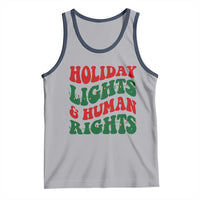Holiday Lights And Human Rights Tank Top Supporter Gift For Civil Rights - Wonder Print Shop