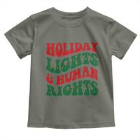 Holiday Lights And Human Rights Toddler T Shirt Supporter Gift For Civil Rights - Wonder Print Shop