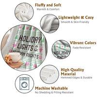 Christmas Lights For Human Rights Throw Blanket Equality Supporter Gift - Wonder Print Shop
