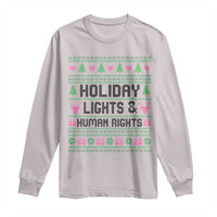 Christmas Lights For Human Rights Long Sleeve Shirt Equality Supporter Gift - Wonder Print Shop