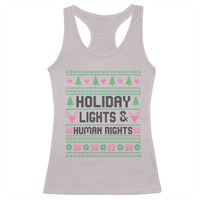 Christmas Lights For Human Rights Racerback Tank Top Equality Supporter Gift - Wonder Print Shop