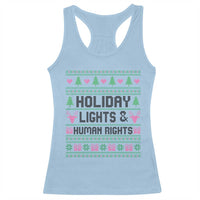 Christmas Lights For Human Rights Racerback Tank Top Equality Supporter Gift - Wonder Print Shop