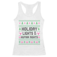Christmas Lights For Human Rights Racerback Tank Top Equality Supporter Gift - Wonder Print Shop
