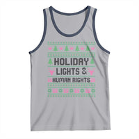 Christmas Lights For Human Rights Tank Top Equality Supporter Gift - Wonder Print Shop