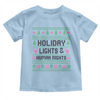 Christmas Lights For Human Rights Toddler T Shirt Equality Supporter Gift - Wonder Print Shop