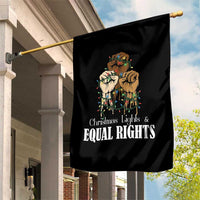 Christmas Lights And Equal Rights Garden Flag Diversity Xmas Gift - Wonder Print Shop