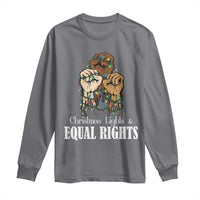 Christmas Lights And Equal Rights Long Sleeve Shirt Diversity Xmas Gift - Wonder Print Shop