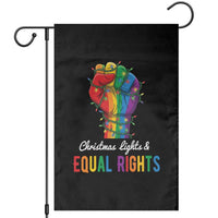Christmas Lights Equal Rights Garden Flag LGBT Hands Supporter Gift - Wonder Print Shop