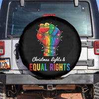 Christmas Lights Equal Rights Spare Tire Cover LGBT Hands Supporter Gift - Wonder Print Shop