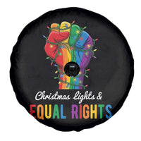 Christmas Lights Equal Rights Spare Tire Cover LGBT Hands Supporter Gift - Wonder Print Shop