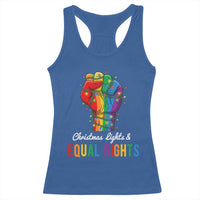 Christmas Lights Equal Rights Racerback Tank Top LGBT Hands Supporter Gift - Wonder Print Shop