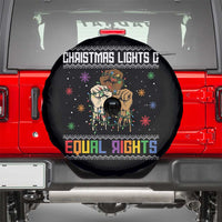 Christmas Lights And Equal Rights Ugly Sweater Spare Tire Cover Xmas Activism Gift - Wonder Print Shop