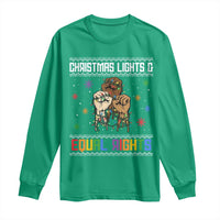 Christmas Lights And Equal Rights Ugly Sweater Long Sleeve Shirt Xmas Activism Gift - Wonder Print Shop