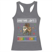 Christmas Lights And Equal Rights Ugly Sweater Racerback Tank Top Xmas Activism Gift - Wonder Print Shop