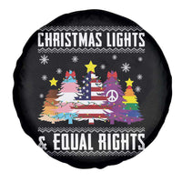 Xmas Lights Equal Rights Ugly Sweater Activism Gift Spare Tire Cover - Wonder Print Shop