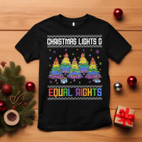 Christmas Equality Lights Ugly Sweater T Shirt Xmas Activism Gift - Wonder Print Shop