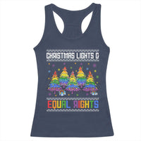 Christmas Equality Lights Ugly Sweater Racerback Tank Top Xmas Activism Gift - Wonder Print Shop