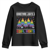 Christmas Equality Lights Ugly Sweater Youth Sweatshirt Xmas Activism Gift - Wonder Print Shop