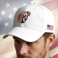 Bulldog Football Lover Baseball Cap Game Day Fan Lifestyle