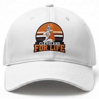 Funny Bulldog Game Day Baseball Cap Cleveland For Life