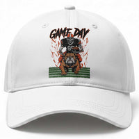 Funny Skeleton Playing Football Baseball Cap Game Day Gift