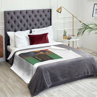 Marcus Garvey Pan African Flag Throw Blanket A People Without Knowledge Of Their Past Quote