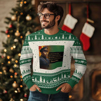 Marcus Garvey Pan African Flag Ugly Christmas Sweater A People Without Knowledge Of Their Past Quote