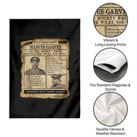 Vintage Newspaper Marcus Garvey Garden Flag Up You Mighty Race Quote