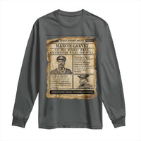 Vintage Newspaper Marcus Garvey Long Sleeve Shirt Up You Mighty Race Quote