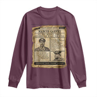 Vintage Newspaper Marcus Garvey Long Sleeve Shirt Up You Mighty Race Quote