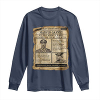 Vintage Newspaper Marcus Garvey Long Sleeve Shirt Up You Mighty Race Quote
