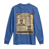 Vintage Newspaper Marcus Garvey Long Sleeve Shirt Up You Mighty Race Quote