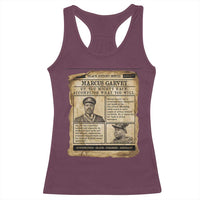 Vintage Newspaper Marcus Garvey Racerback Tank Top Up You Mighty Race Quote