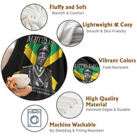 Marcus Garvey Jamaican National Hero Throw Blanket Pan Africanism History Gift